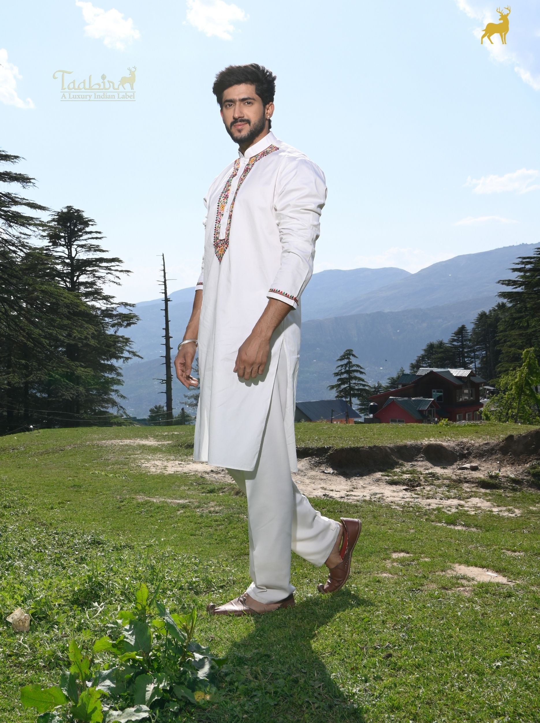 Alpine Bloom Multicolor Embroidered Kurta Set