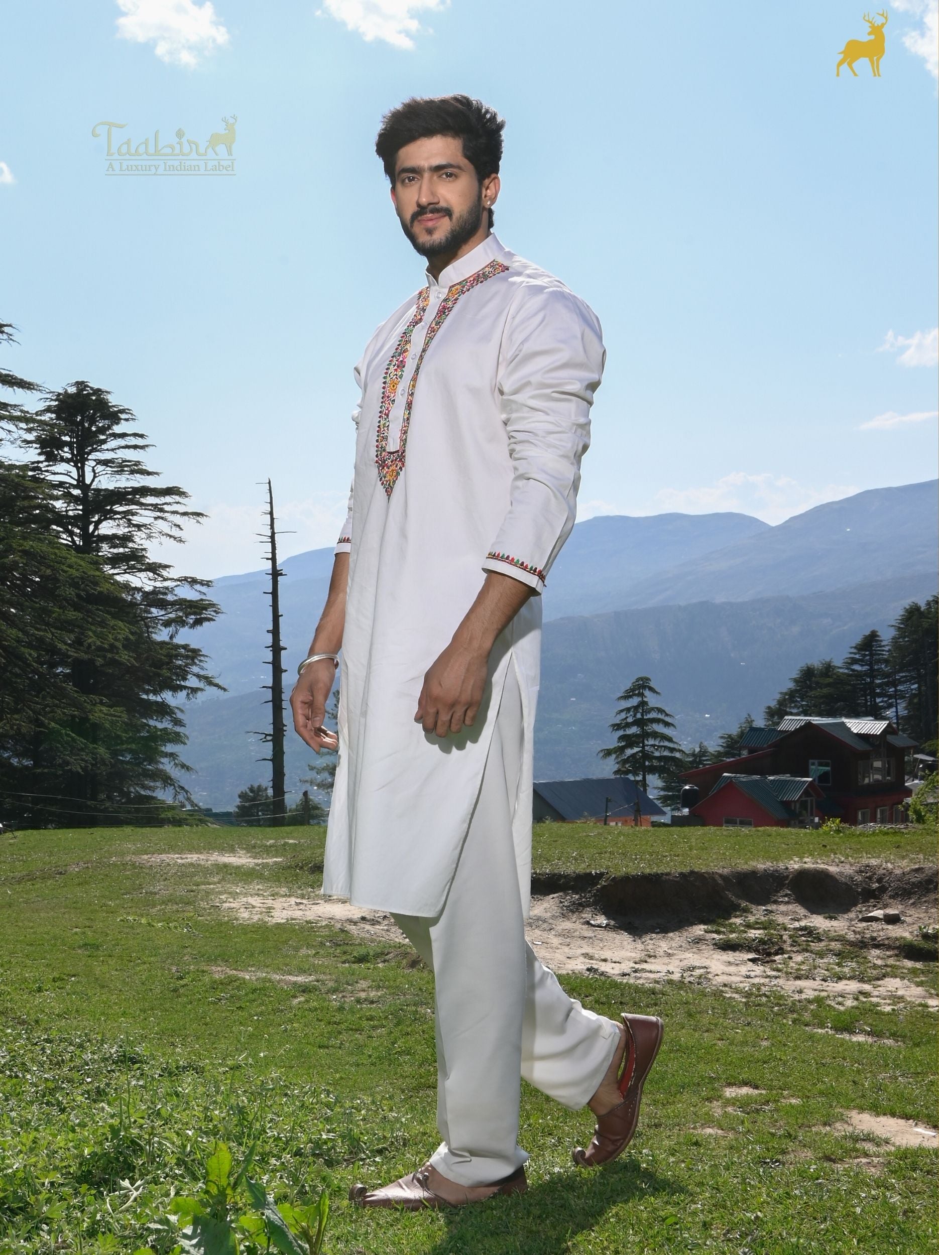 Alpine Bloom Multicolor Embroidered Kurta Set