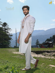 Alpine Bloom Multicolor Embroidered Kurta Set