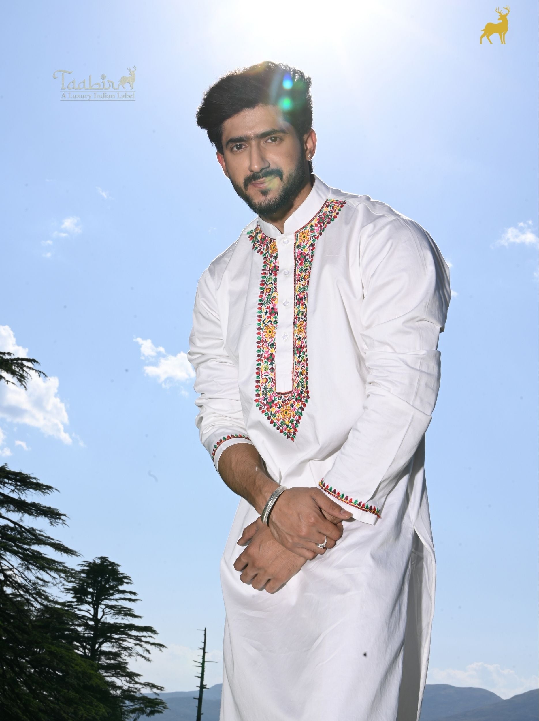 Alpine Bloom Multicolor Embroidered Kurta Set