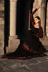 Black & Red Anarkali