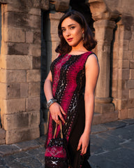 Pink & Black Kurti