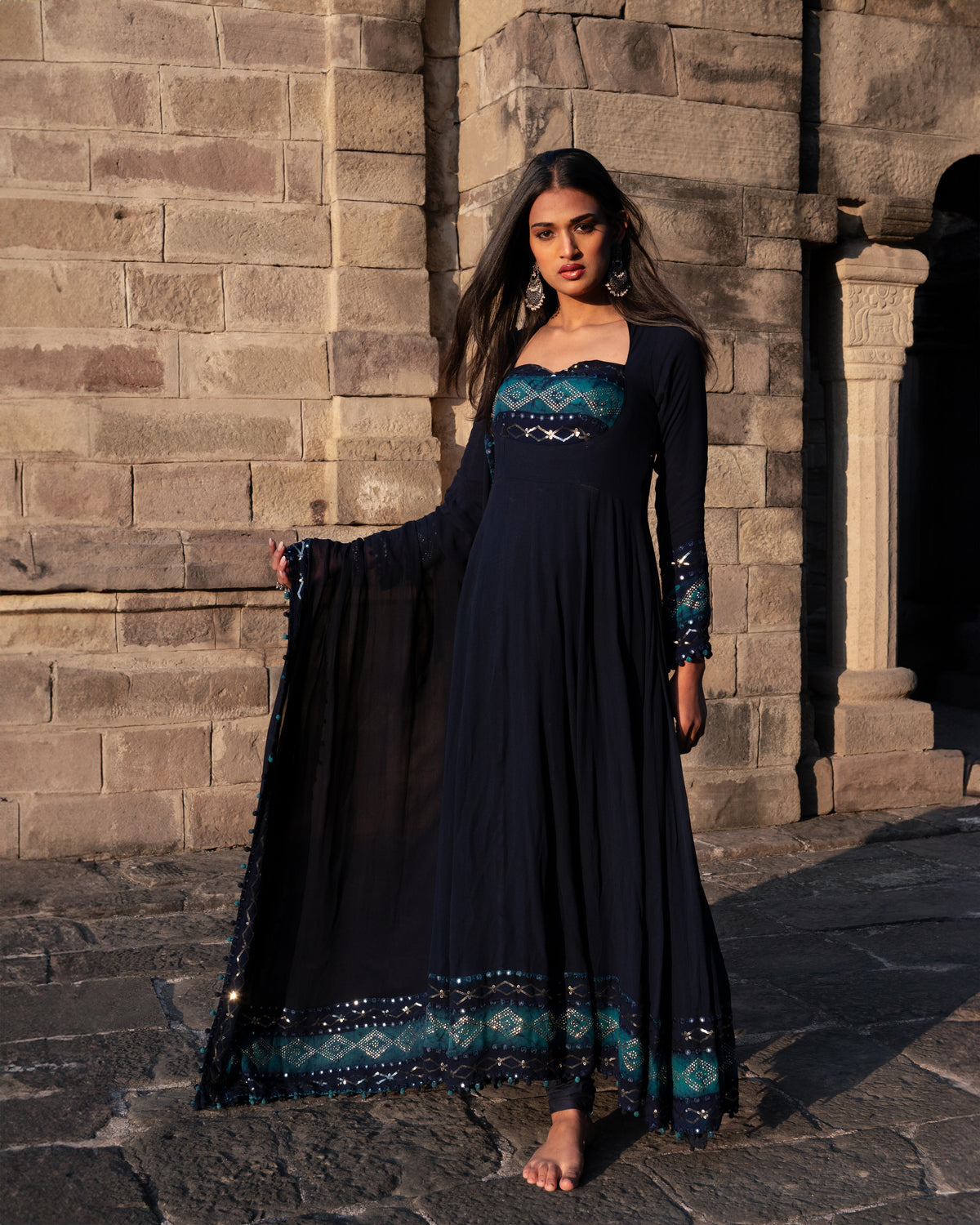 Blue Anarkali Suit