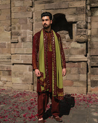 Rust Brown Kurta Pajama