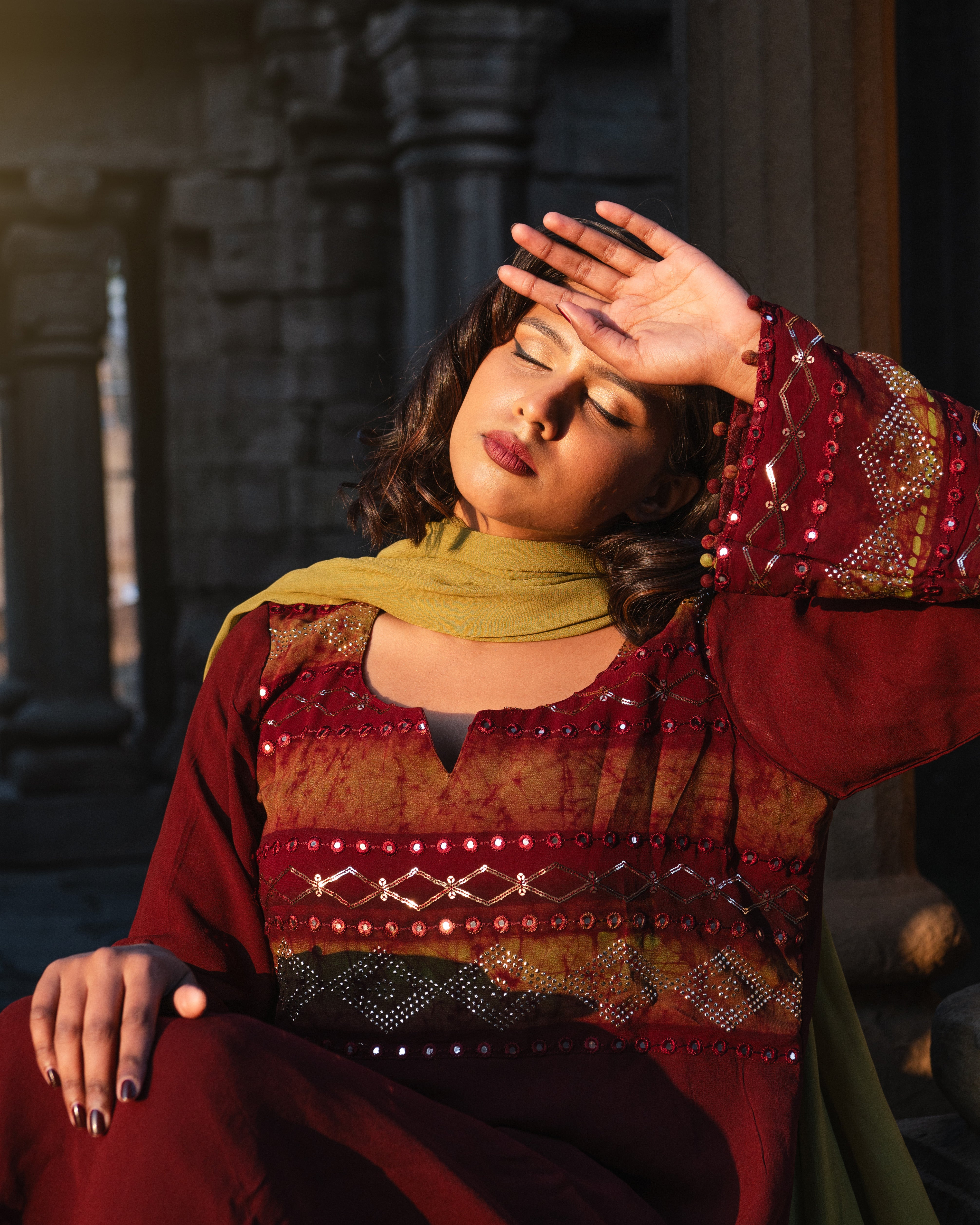 Rust Brown Valima Suit