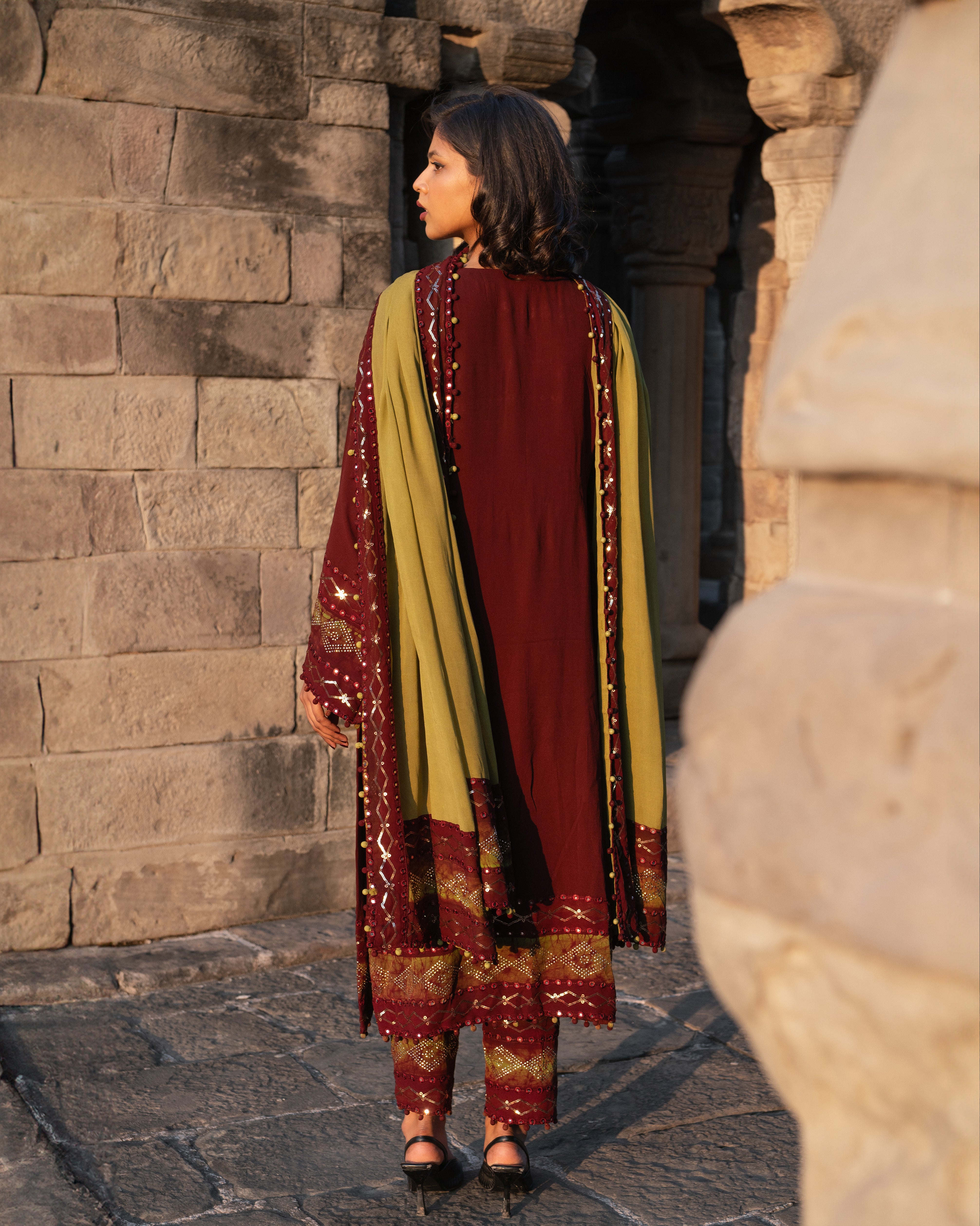 Rust Brown Valima Suit