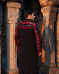 Red & Black Kurta Pyjama