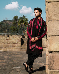 Pink & Black Kurta Payjama