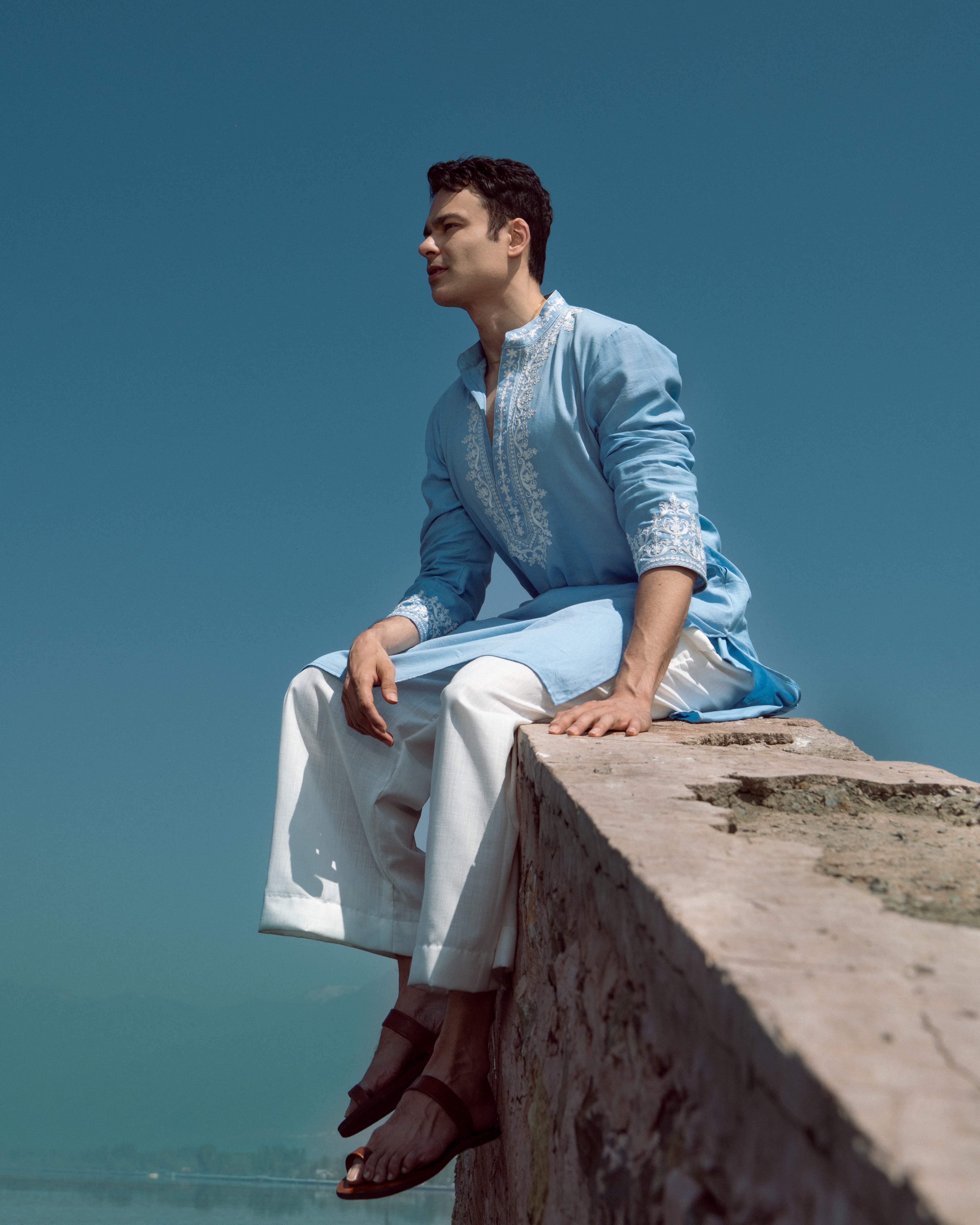 Sky Blue Kurta