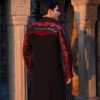 Black & Red Bandhani Kurta Pajama Set