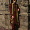 Mehendi Green & Rust Brown Bandhani Kurta Set with Dupatta