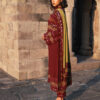 Mehendi Green & Rust Brown Bandhani Valima Suit with Dupatta