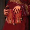 Mehendi Green & Rust Brown Bandhani Valima Suit with Dupatta