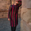 Pink & Black Bandhani Kurta Pajama Set