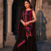 Pink & Black Bandhani Sharara Set with Mirror Work