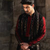 Red & Black Bandhani Kurta Pajama Set with Dupatta