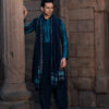 Royal Blue Bandhani Kurta Set with Dupatta