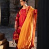 Yellow & Red Bandhani Salwar Suit with Jacket