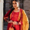 Yellow & Red Bandhani Salwar Suit with Jacket