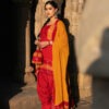 Yellow & Red Bandhani Salwar Suit with Jacket